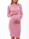 Сукня для вагітних та годуючих рожева | 5987342