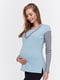 Лонгслив для беременных и кормящих голубой | 5987354 | фото 2