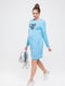 Сукня для вагітних та годуючих блакитна | 5987372 | фото 2