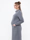 Платье для беременных и кормящих антрацитового цвета | 5987390 | фото 4