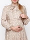 Платье для беременных и кормящих бежевое в горошек | 5987401 | фото 4