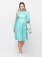 Платье для беременных и кормящих бирюзового цвета в горошек | 5987410 | фото 2