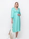 Платье для беременных и кормящих мятного цвета в горошек | 5987414 | фото 2