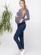 Джинси для вагітних темно-сині | 5987571 | фото 2