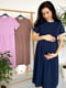 Сукня для вагітних та годуючих синя | 5987624 | фото 5