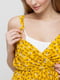 Сарафан для беременных и кормящих желтый в цветочный принт | 5987638 | фото 3