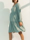 Платье для беременных и кормящих цвета полынь | 5987709