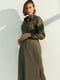 Сукня для вагітних та годуючих кольору хакі | 5987716 | фото 2