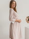 Халат для беременных и кормящих цвета светлого капучино | 5987775 | фото 2
