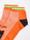 Шкарпетки короткі оранжеві з принтом | 5988624 | фото 3