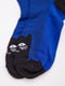 Шкарпетки короткі сині з принтом | 5988626 | фото 2