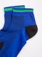 Шкарпетки короткі сині з принтом | 5988626 | фото 3