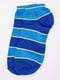 Шкарпетки короткі сині в смужку | 5988633
