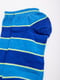 Шкарпетки короткі сині в смужку | 5988633 | фото 3