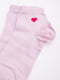 Шкарпетки короткі рожеві з декором | 5988638 | фото 3
