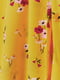 Платье А-силуэта желтое в цветочный принт | 5926418 | фото 2