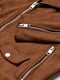 Куртка кожаная коричневая | 5927050 | фото 2