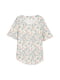 Блуза молочного цвета в цветочный принт | 5990122