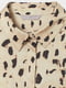 Блуза бежевая в принт | 5990389 | фото 2