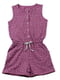 Комбинезон-шорты фиолетовый в принт | 5990815