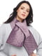 Модний шарф «Нью-Йорк» бузкового кольору | 5998654