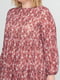 Сукня А-силуету фрезового кольору в принт | 6000970 | фото 3
