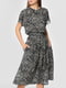 Сукня А-силуету комбінованого кольору в принт | 6002052