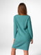 Сукня-светр бірюзова з логотипом | 6002160 | фото 2