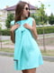 Платье А-силуэта голубое | 6002164 | фото 3
