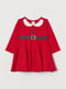Платье красное с рисунком | 6004260