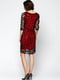 Сукня-футляр червона з візерунком | 6004688 | фото 2