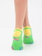Шкарпетки салатового кольору в принт | 6005271 | фото 2