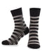 Шкарпетки чорні в смужку | 6005771