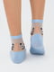 Шкарпетки блакитні з принтом | 6005990 | фото 2