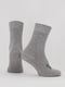 Носки серые с принтом | 6006382 | фото 2
