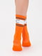 Носки оранжевого цвета с принтом | 6006406 | фото 3