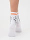 Шкарпетки білі в принт | 6006499 | фото 2