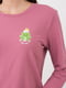 Рубашка ночная розовая с принтом | 6006505 | фото 2