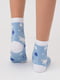 Шкарпетки блакитні в принт | 6006522 | фото 2
