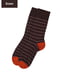 Шкарпетки коричневі в смужку | 6005507