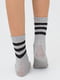 Шкарпетки сірі в смужку | 6005649 | фото 2