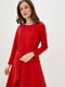 Платье А-силуэта красное | 6009806 | фото 2