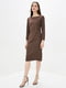 Сукня-футляр коричнева | 6009918 | фото 2