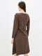 Сукня А-силуету коричнева | 6009922 | фото 3