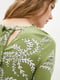 Блуза зелена в принт | 6009971 | фото 4