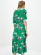 Сукня А-силуету зелена в квітковий принт | 6010026 | фото 3