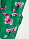 Сукня А-силуету зелена в квітковий принт | 6010026 | фото 4