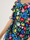 Сукня А-силуету різнокольорова в квітковий принт | 6010087 | фото 4