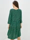 Сукня А-силуету зелена в квітковий принт | 6010092 | фото 3