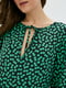Сукня А-силуету зелена в квітковий принт | 6010092 | фото 4